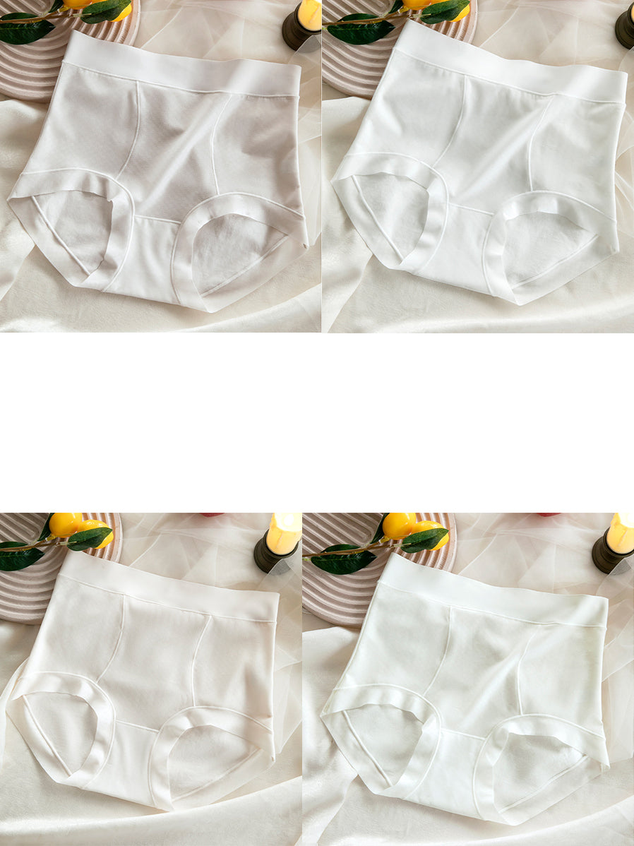 4 Pieces Summer Women Casual High Waist Underwear