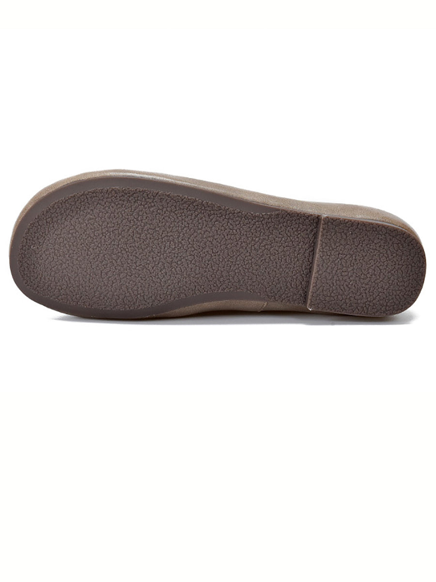 Women Casual Genuine Leather Low Heel Shoes