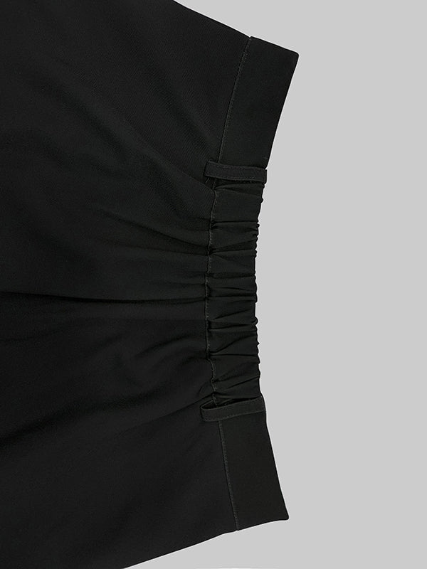 Loose Elasticity Pockets Printed Split-Joint Pants Trousers