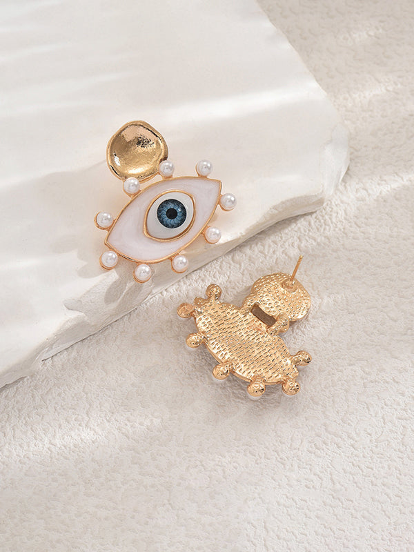 Eye Shape Geometric Earrings Accessories
