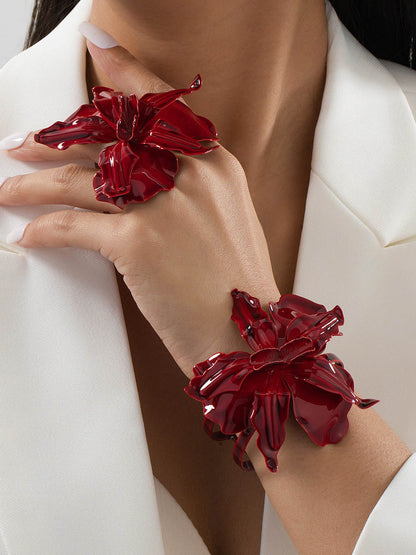 Flower Shape Bracelet Accessories + Rings Accessories