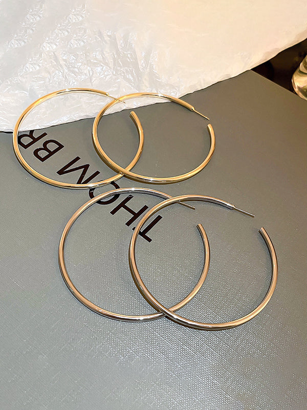 Geometric Solid Color Drop Earrings