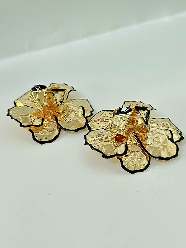 Flower Shape Geometric Earrings Accessories