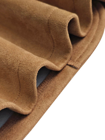 Long Sleeves Loose Buttoned Solid Color Split-Joint Notched Collar Blazer Outerwear