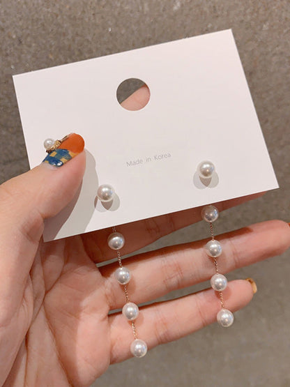 Fashion Geometry Split-Joint Tasseled Earrings Accessories