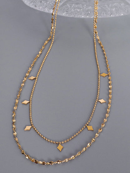 Simple Alloy Geometric Necklaces Accessories