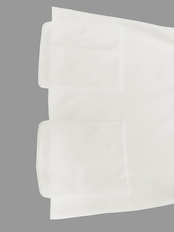 A-Line Loose Solid Color Split-Joint Round-Neck Vest Top