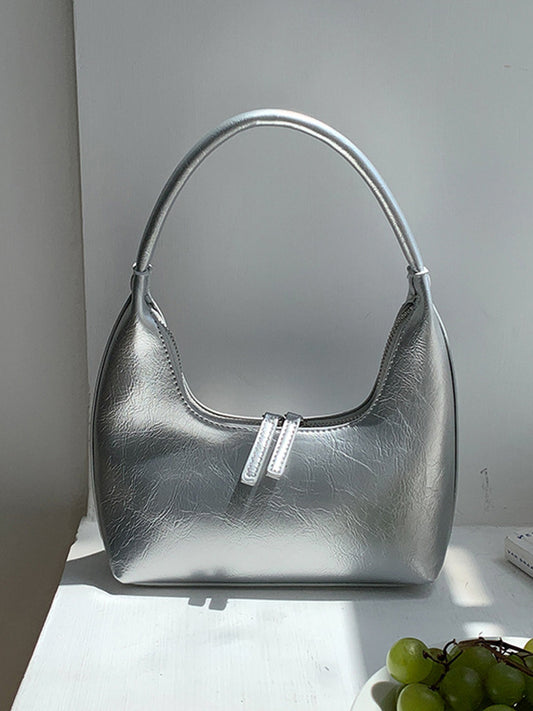 Geometric Split-Joint Zipper Shoulder Bags Handbags