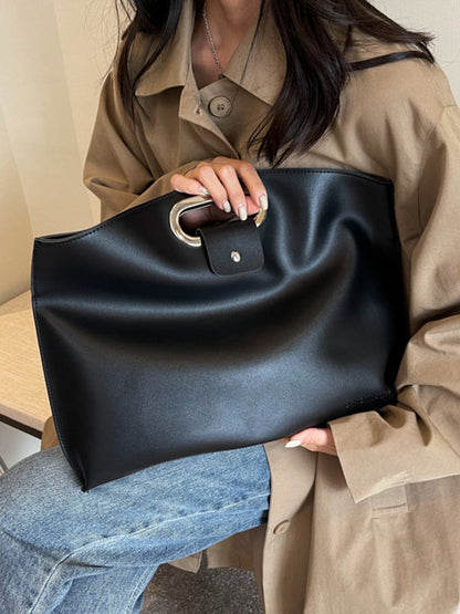 Two-Piece Set Hollow Solid Color Bags Accessories Handbags