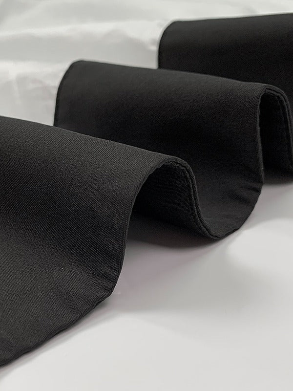 Batwing Sleeves High-low Gauze See-Through Split-Joint Round-neck Blouses&shirts Tops