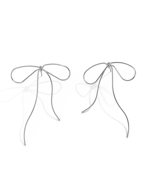 Bowknot Geometric Drop Earrings
