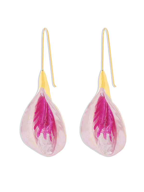 Flower Shape Drop Earrings Earrings Accessories