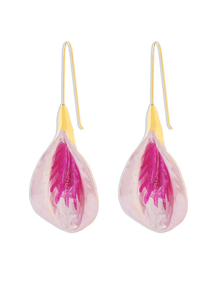 Flower Shape Drop Earrings Earrings Accessories