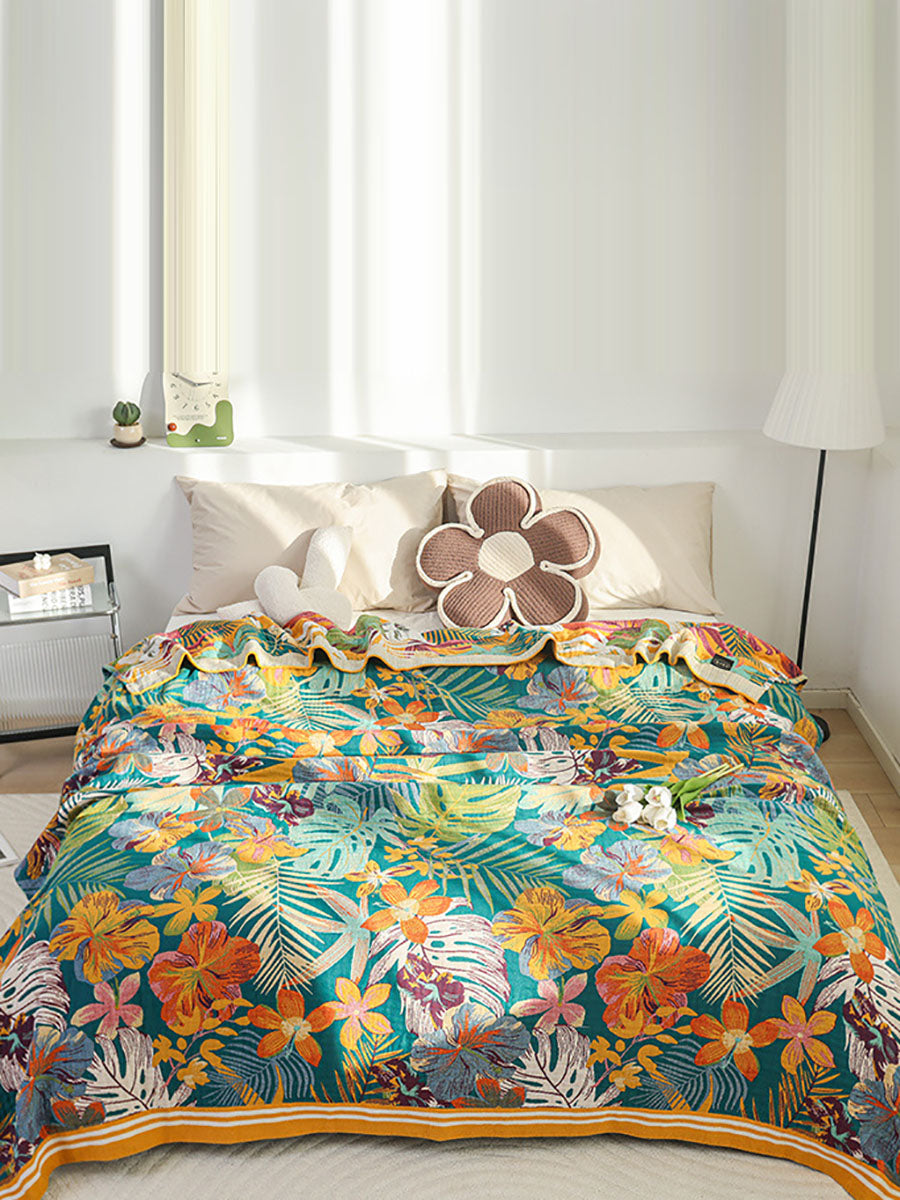 Cotton Queen Bedcover Sofa Blanket