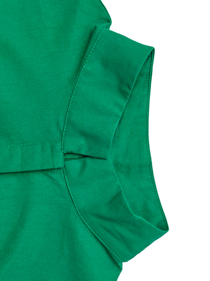 Solid Color Buttoned Wide Leg Sleeveless Stand Collar Jumpsuits
