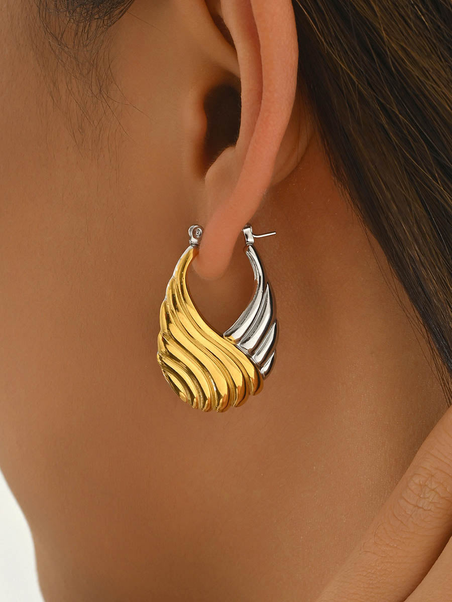 Geometric Textured Earrings Accessories