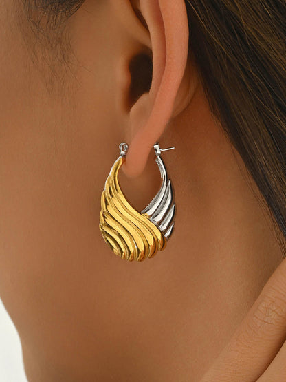 Geometric Textured Earrings Accessories