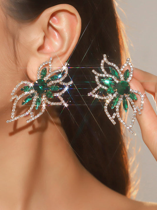 Flower Shape Drop Earrings