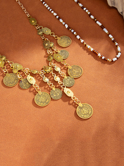 Irregularity Chains Geometric Shiny Necklaces Accessories
