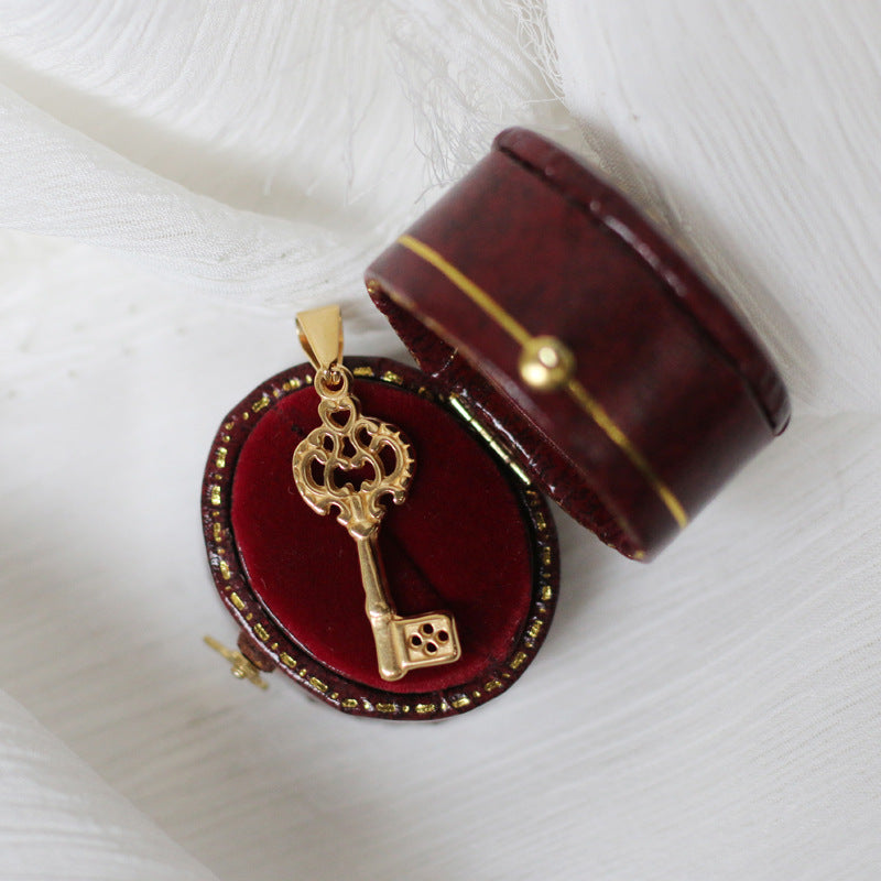 1 Piece Titanium Steel Cross Moon Fish Tail Pendant