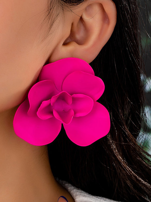 Flower Shape Earrings Accessories