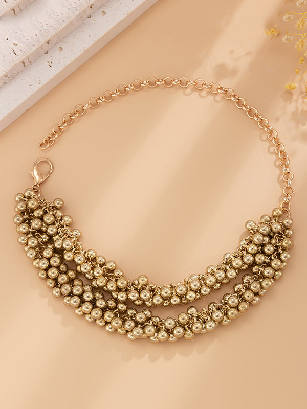 Chains Geometric Solid Color Necklaces Accessories