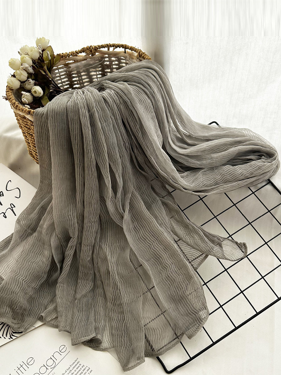 Women Thin Stripe Travel Shawl Scarf
