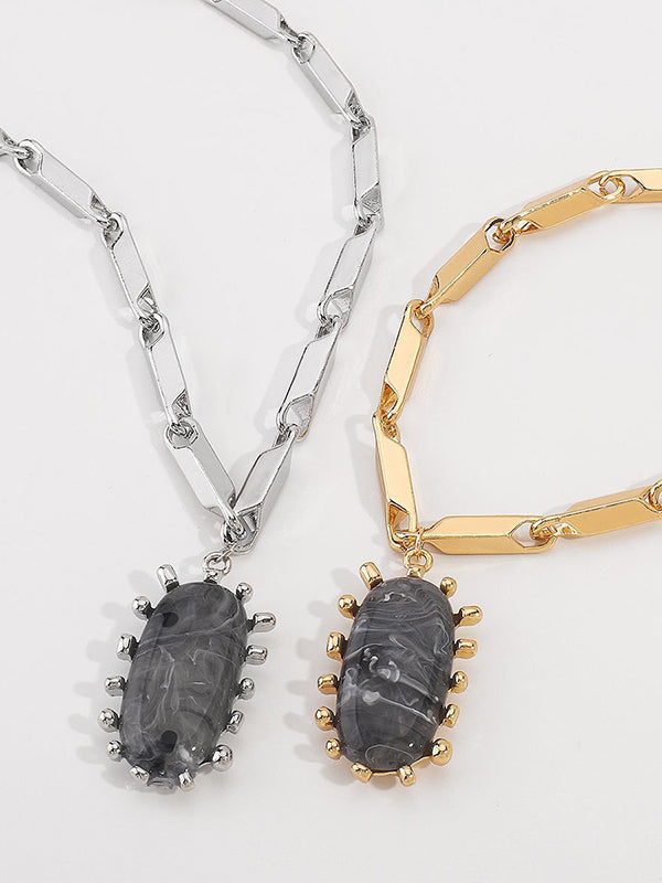 Normcore Chains Geometric Necklaces Accessories