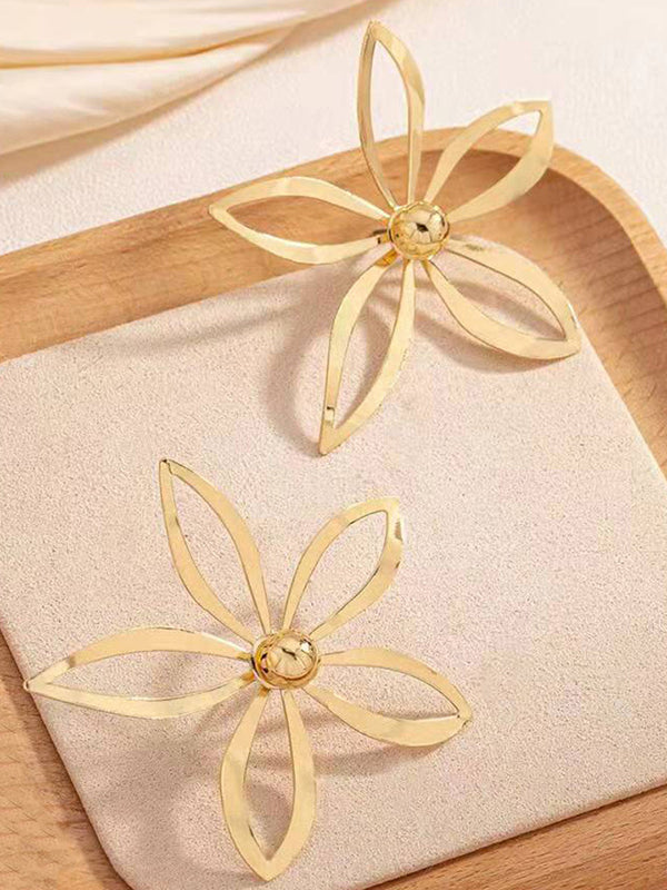 Flower Shape Drop Earrings