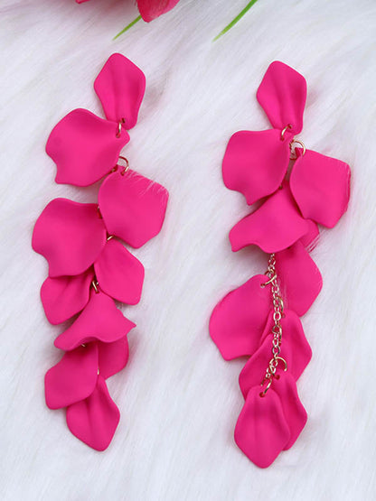 Chains Flower Shape Earrings Accessories