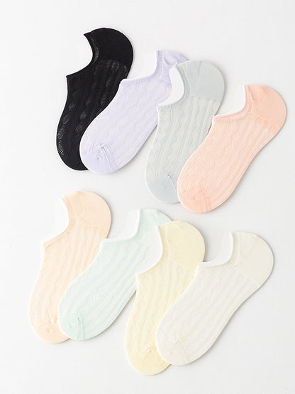 5 Pairs Women Summer Thin Short Socks