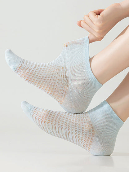 5 Pairs Women Casual Summer Thin Short Socks