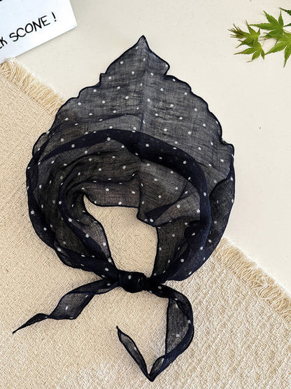 Women Summer Stripe Plaid Soft Triangle Scarf