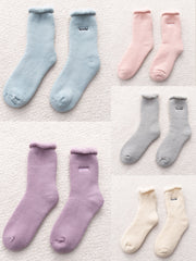 5 Pairs(Pink Blue Purple Beige Grey)