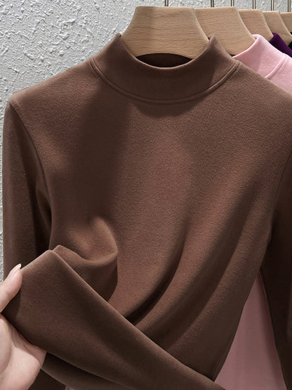 Women Autumn Casual Warm Turtleneck Blouse