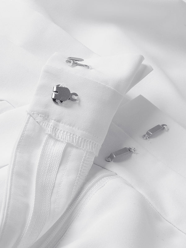 Simple Loose Wide Leg Solid Color Casual Pants Bottoms