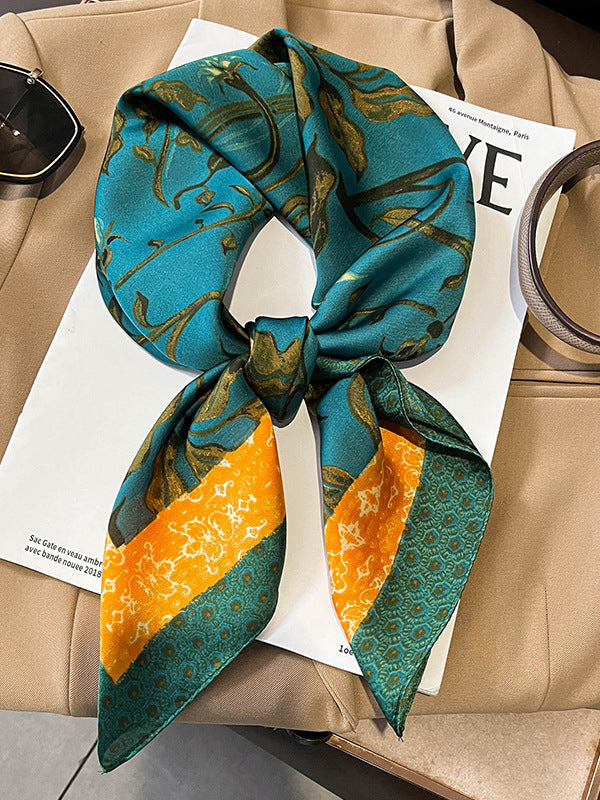 Floral Printed Vintage Shawl&Scarf