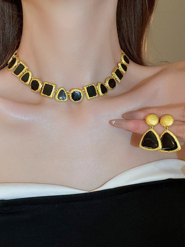 Geometric Drop Earrings