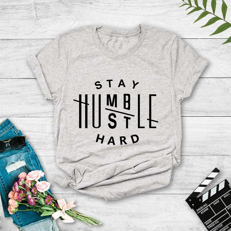 simple style popular letter printing casual t-shirt