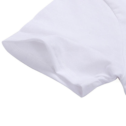 simple style popular letter printing casual t-shirt