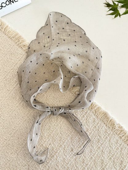 Women Summer Stripe Plaid Soft Triangle Scarf