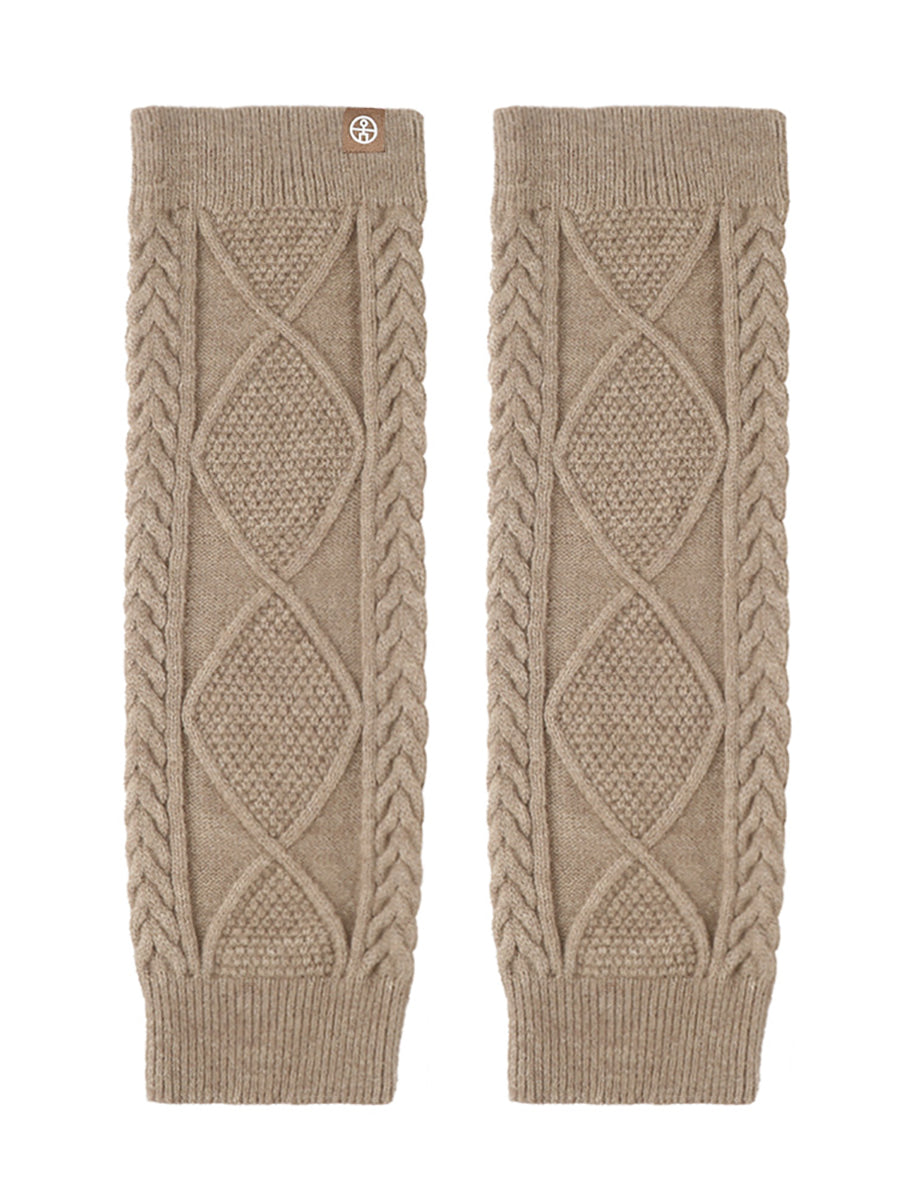 Winter Artsy Rhomboids Knit Leg Sleeves