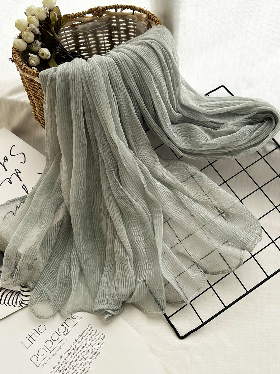 Women Thin Stripe Travel Shawl Scarf