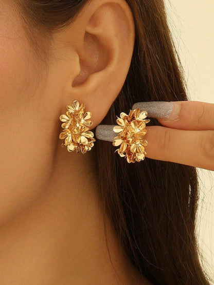 Flower Shape Earrings Accessories