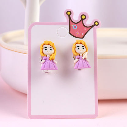 Cartoon Ear Cuffs For Kids In Colorful Plastic Featuring Fun Cartoon Style Design
