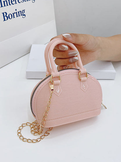 Chains Geometric Zipper Crossbody Bags Satchels
