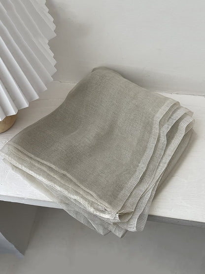 Women Summer Casual Pure Color Shawl Scarf