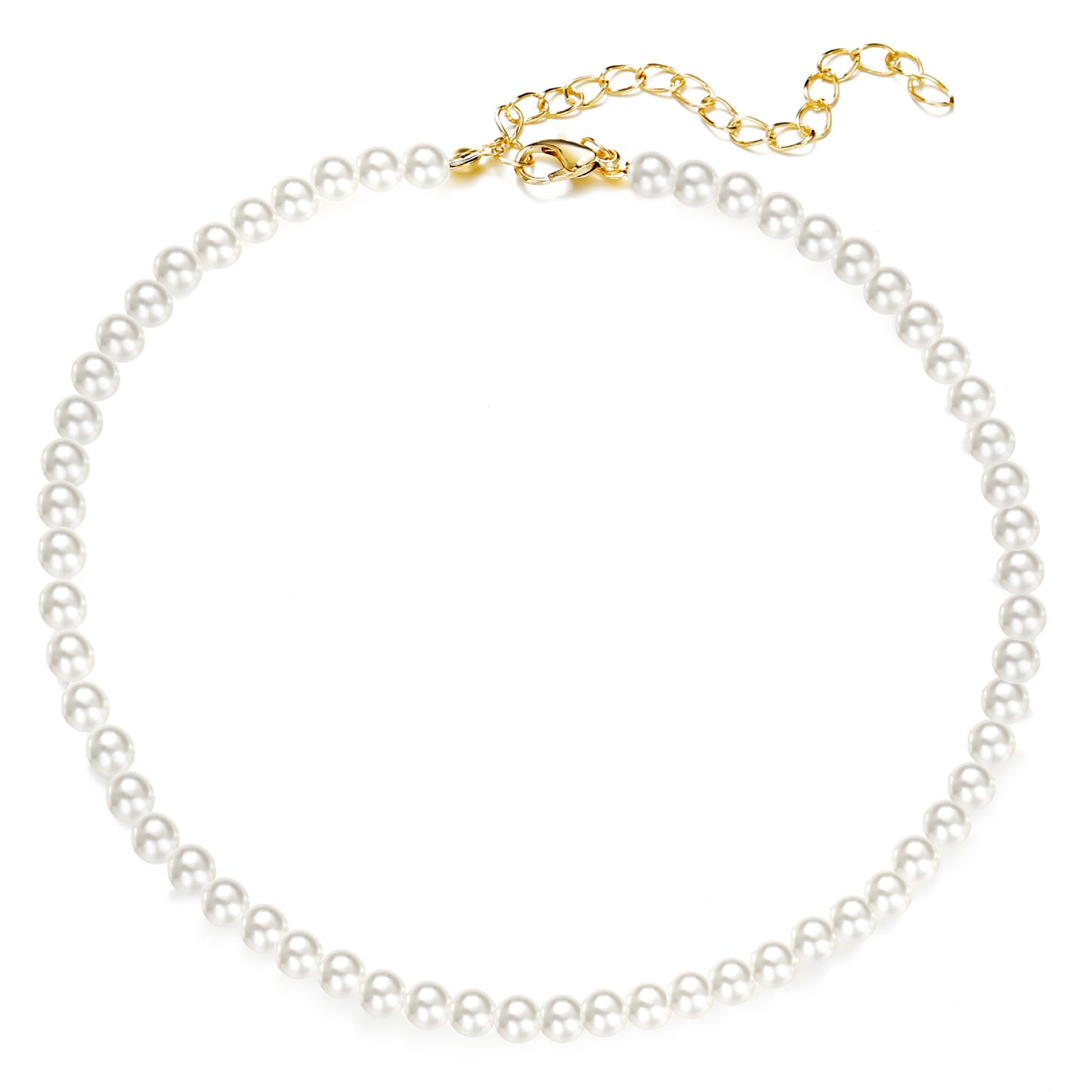 Baroque Style Three Layer Pearl Necklace With Beaded Chain Featuring Resin Pendant For Women