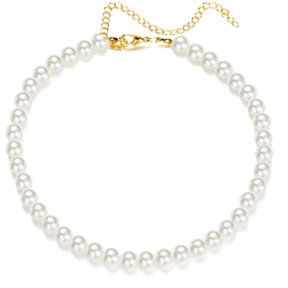 Baroque Style Three Layer Pearl Necklace With Beaded Chain Featuring Resin Pendant For Women