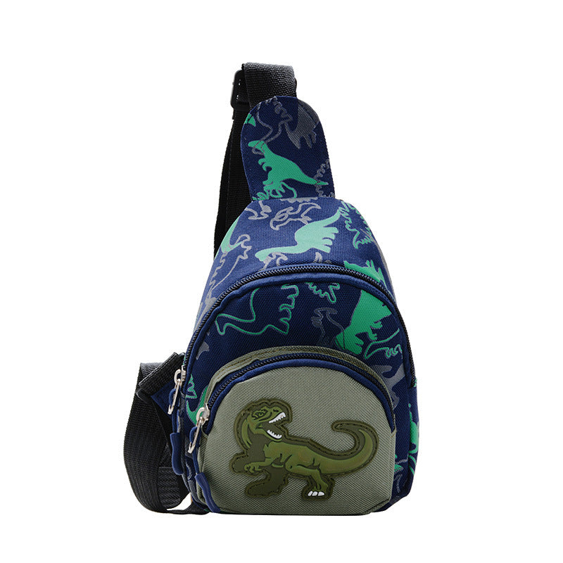 Unisex Bear Square Canvas Fanny Pack With Tassel And Sling Strap, Kids Shoulder Bag